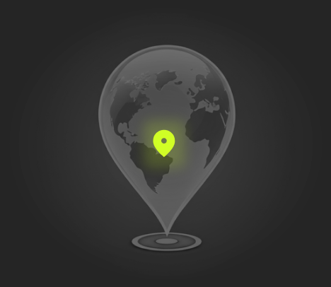 Location pin illustration